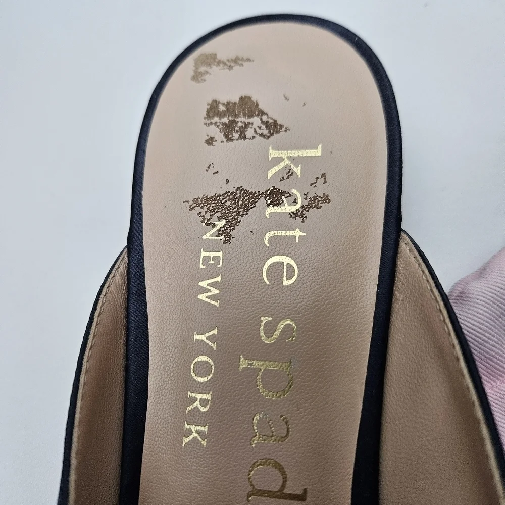 Kate spade flats blue buckle up